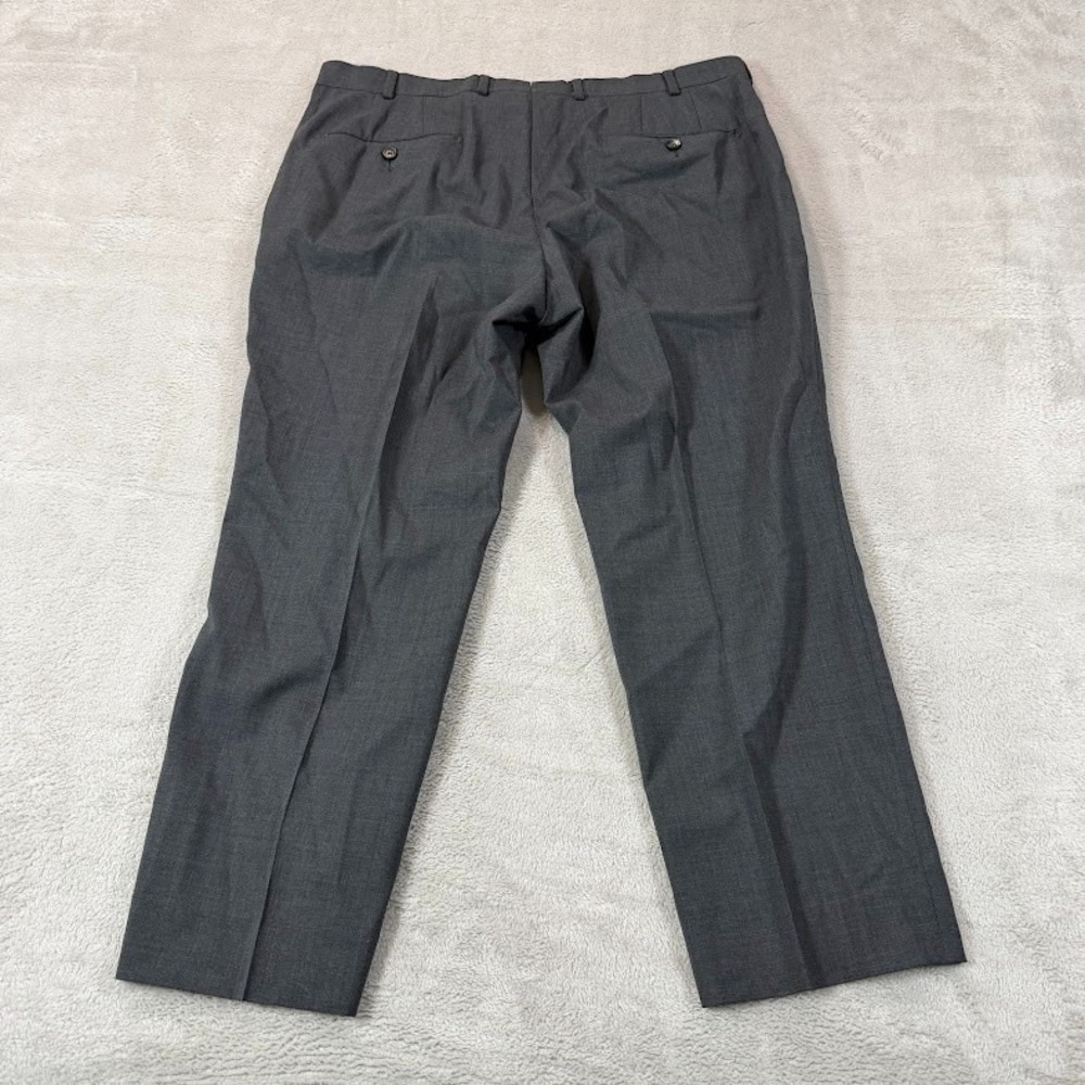 Proper Cloth Pants Mens 36x25 Short Gray Tropical Wool Reg Fit Dress Trousers - Picture 2 of 14